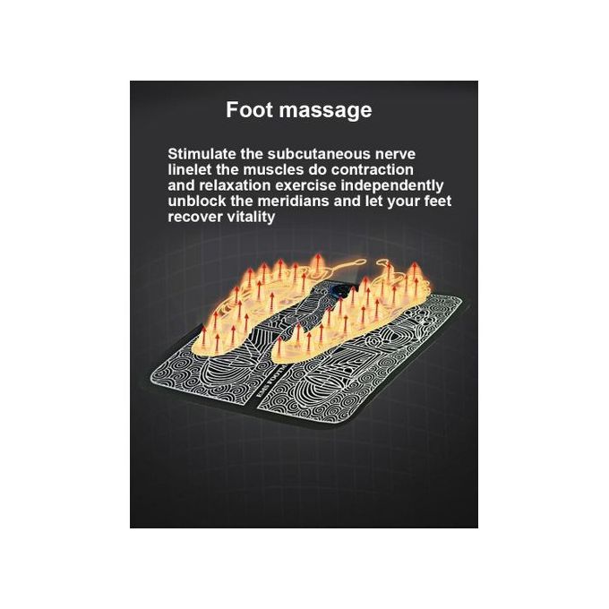 Slide  #4 Generic Tapis de massage des pieds-points d'acupuncture bioélectrique soulage la douleur