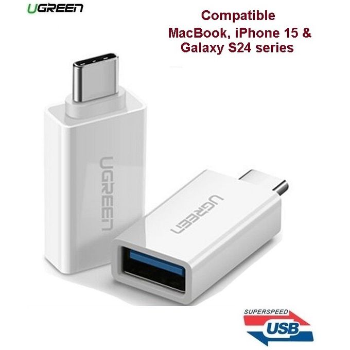 Ugreen Adaptateur OTG Type-C vers USB-A 3.0 (5Gbps) - Compatible MacBooK, iPhone 15 & Galaxy S24 series image 0