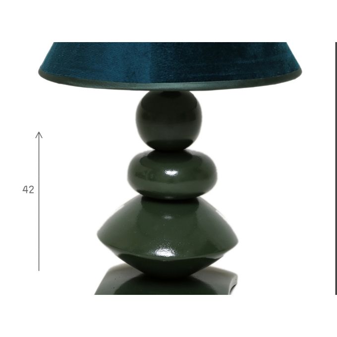 Chtioui Design Lot de 2 Lampes de chevet - Céramique - 4 Galets - Beige -  32 cm à prix pas cher