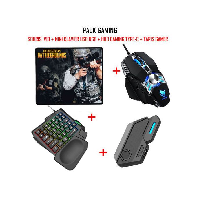 PACK GAMING MACRO G301: CLAVIER, SOURIS, TAPIS SOURIS & CASQUE