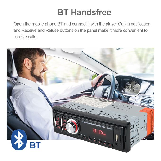 Autoradio Bluetooth - FM-MP3-USB-SD-AUX ISO 4 x 60W + Télécommande image 0