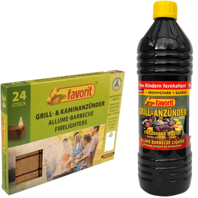 1 x 1 Litre Allume-feu liquide pour barbecue