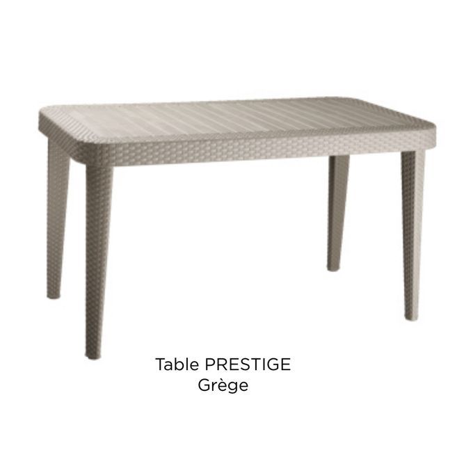 Sofpince Table prestige - 120*70 cm - Rotin - Grege image 0