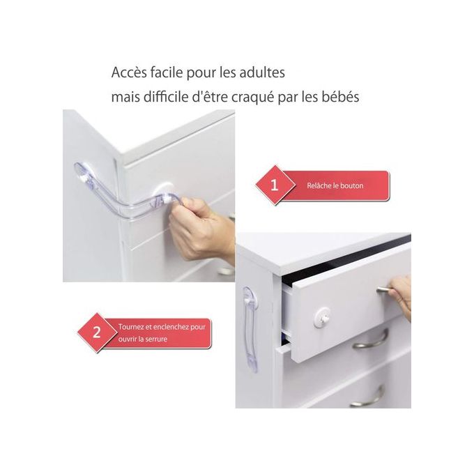 4 Loquets De Securite Pour Bebe Et Enfants Serrure Adhesive De Securite Annonces Tunisie By Mega24 News