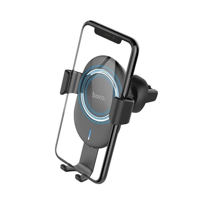 Hoco cw17 Wireless car fast charger - Noir image 0