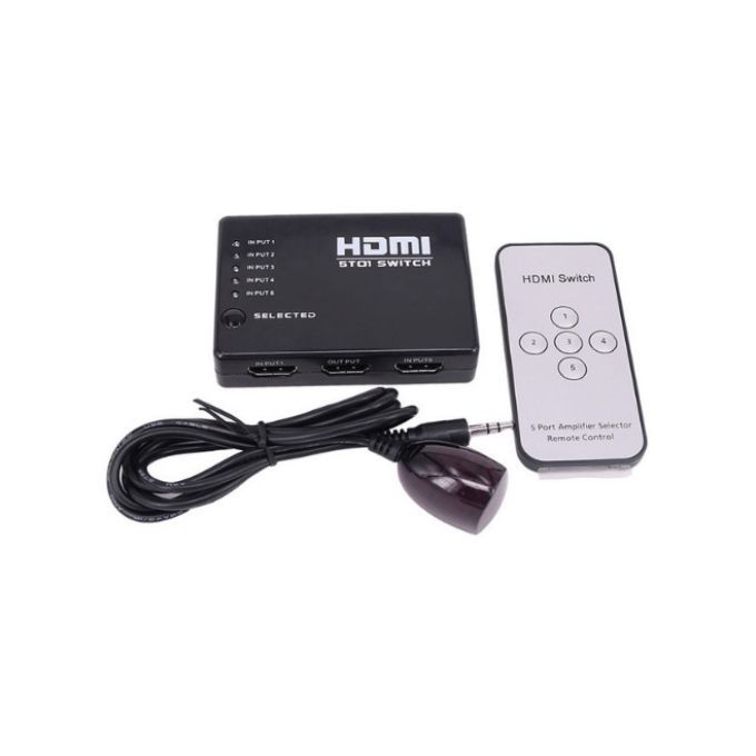 Switch HDMI à 5 ports avec télécommande image 0