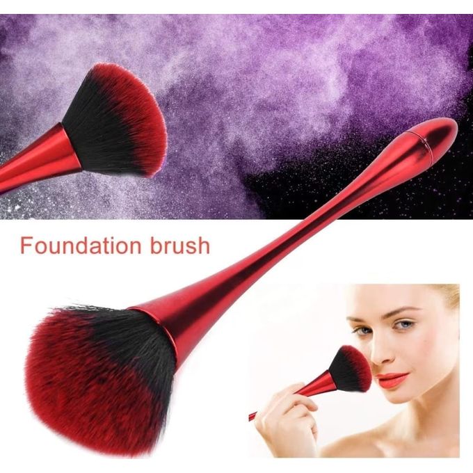 Slide  #5 Brush Pinceau à blush en poudre- Pinceau de maquillage professionnel- cheveux bordeaux