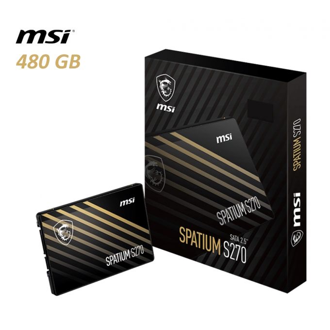 Msi Disque Dur Interne SSD - SPATIUM S270 - 480GO SATA 2.5'' image 0