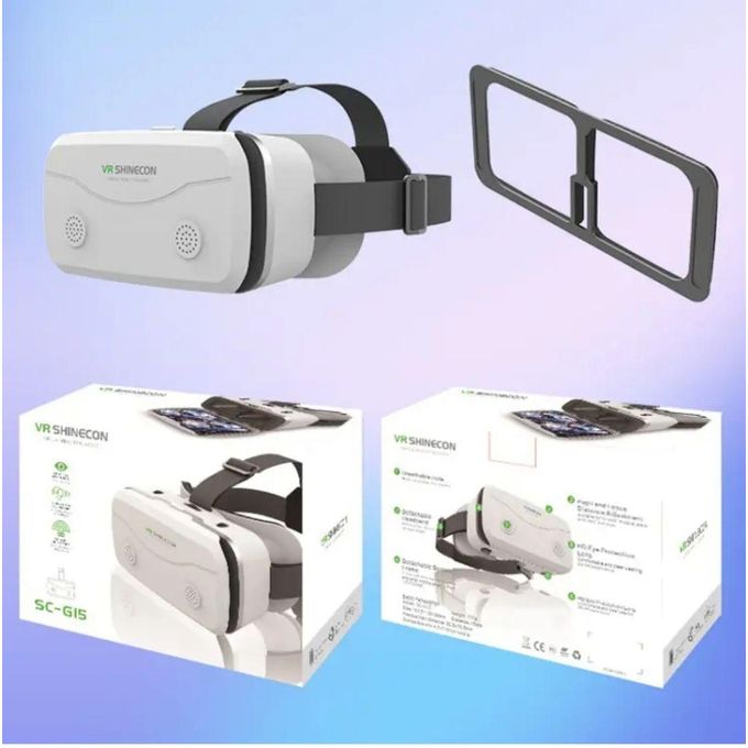 Slide  #1 VR SHINECON Lunettes professionnelles VR 3D ergonomiques, avec trou de refroidissement, pour casque d'écoute, Image claire