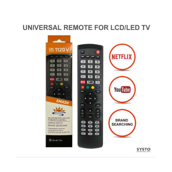 Smash CRC 1120V - Télécommande Universelle pour TV LCD/LED image 0