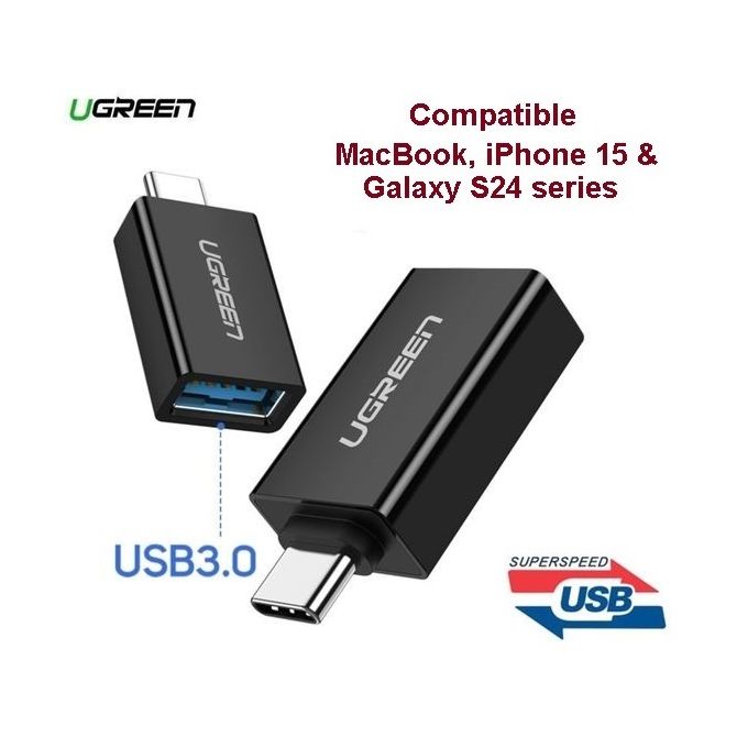Ugreen Adaptateur OTG USB-C vers USB-A 3.0 (5Gbps) - Compatible MacBooK, iPhone 15 & Galaxy S24 serie image 0