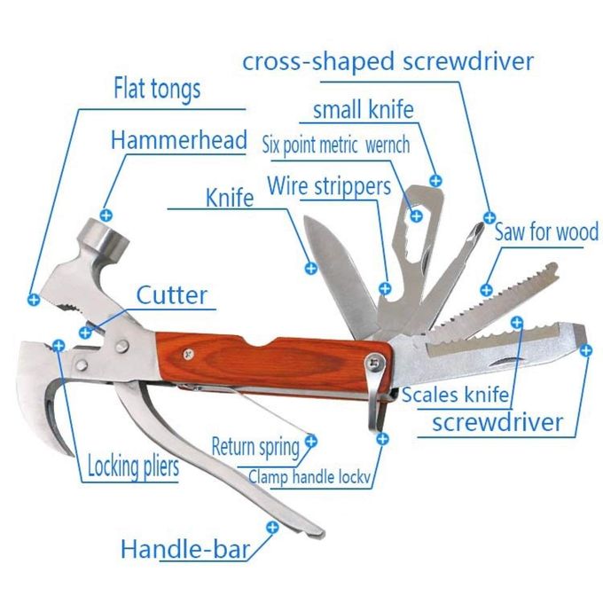 Marteau couteau suisse - cadeau personnalisé