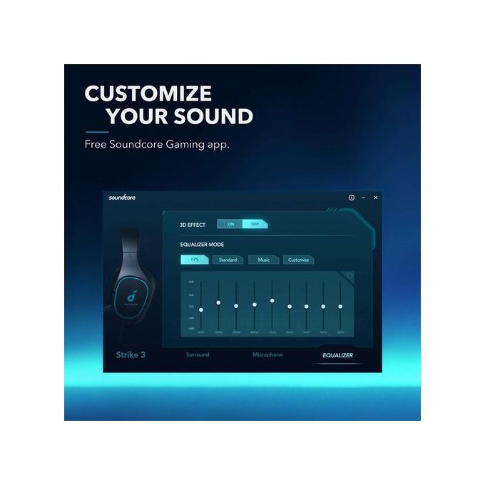 Slide  #5 Anker Casque Gamer SOUNDCORE - Virtual 7.1 - Noir