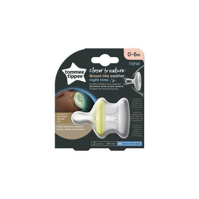 Tommee Tippee 2 Sucettes Breast Like 0-6