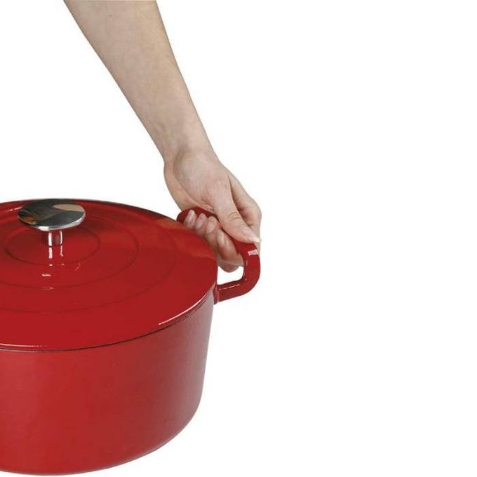 Sitram Faitout Fonte - 5L - 711086 - Rouge - Garantie 1 an à prix