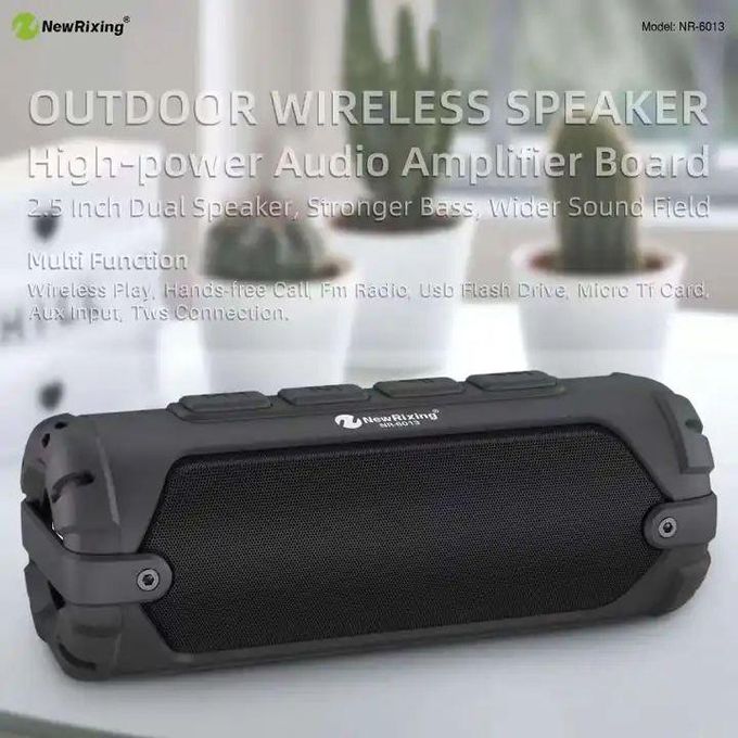 Slide  #1 New Rixing Haut-parleur Bluetooth 5.0 sans fil avec bandoulière