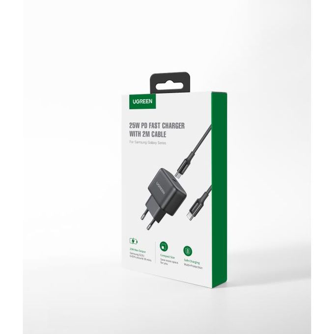 Chargeur USB C 25W avec 2M Câble iPhone Chargeur USB C, Chargeur