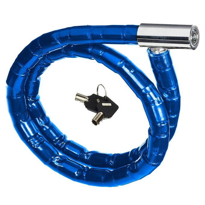 Generic Câble Antivol Vélo et Moto - 22mm x 1 m - Bleu image 0