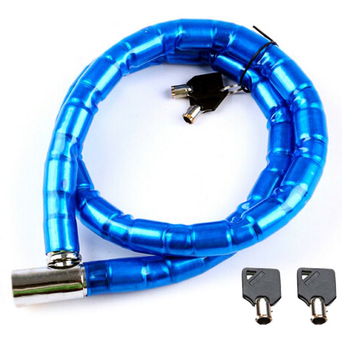 Slide  #1 Generic Câble Antivol Vélo et Moto - 22mm x 1 m - Bleu