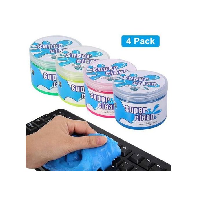 Sans Marque Pack de 4 PCS Gel Nettoyant Clavier , Évents de Voiture,  Calculatrices à prix pas cher