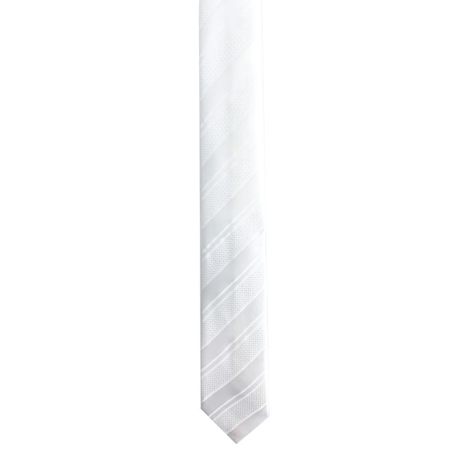 Slide  #2 Etre exclusif Cravate - Base - Diffèrent - Homme - Slim - Blanc