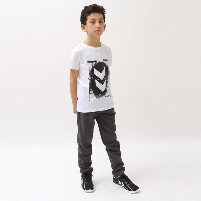 Slide  #2 Hummel T-Shirt Enfant CSS Hmllogan - T203422 JR CSS-9001 - Blanc