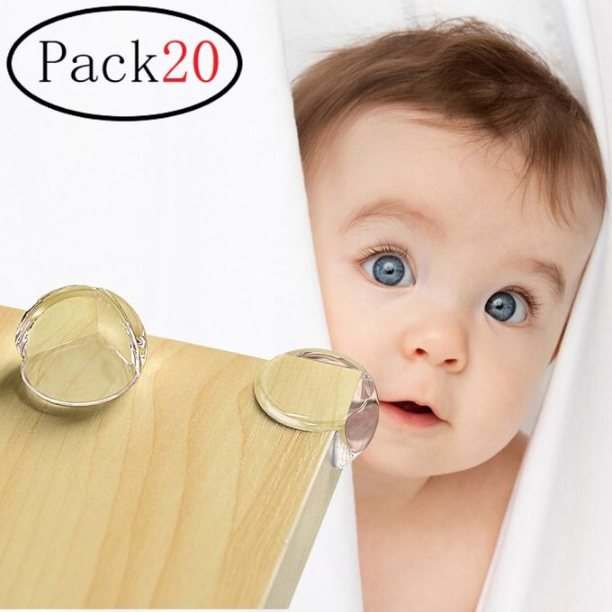 Cornières et protections d'angle transparents pour bébé
