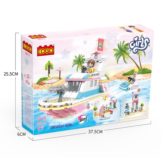 Slide  #1 Cogo Lego Beach Girls - 3en1 - 351 pcs - 6 ans+