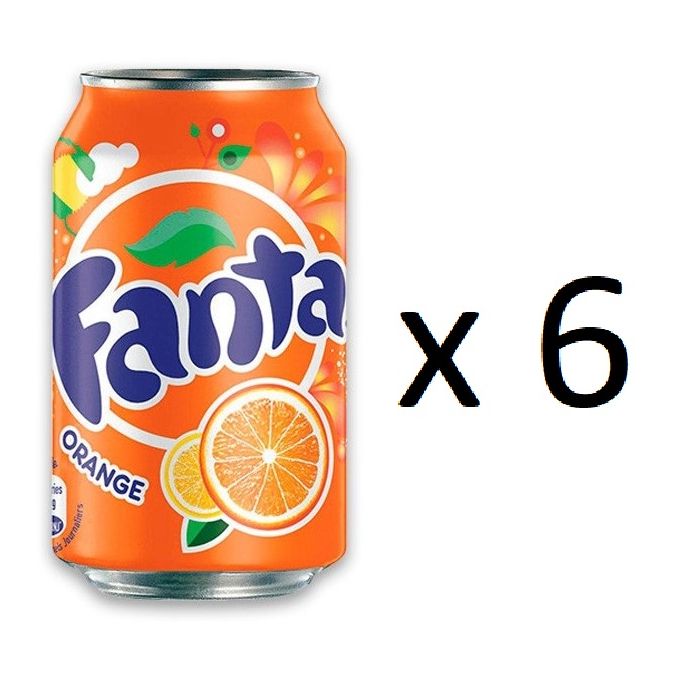  Fanta  Lot de 6 Canette Fanta  Orange 0 33 L  prix pas cher 