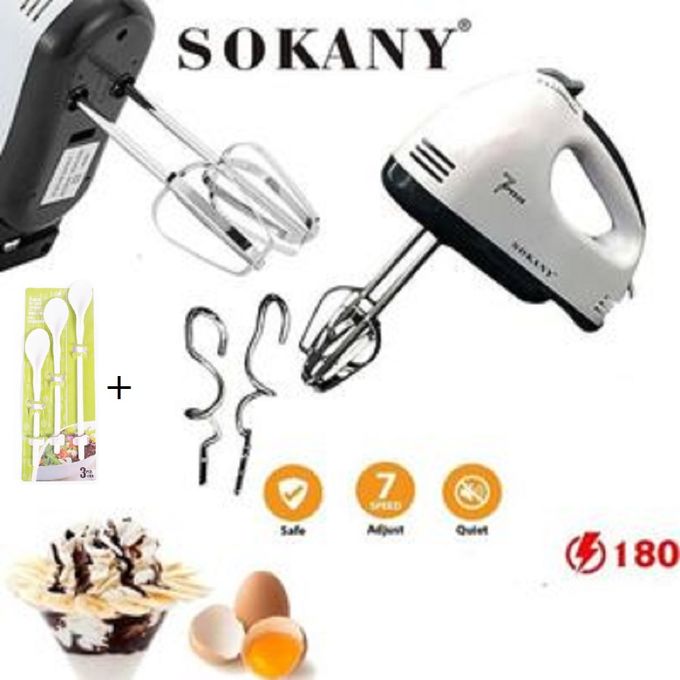 SOKANY 201A 2 en 1 Mousseur À Lait Batteur À Oeufs - rechargeable