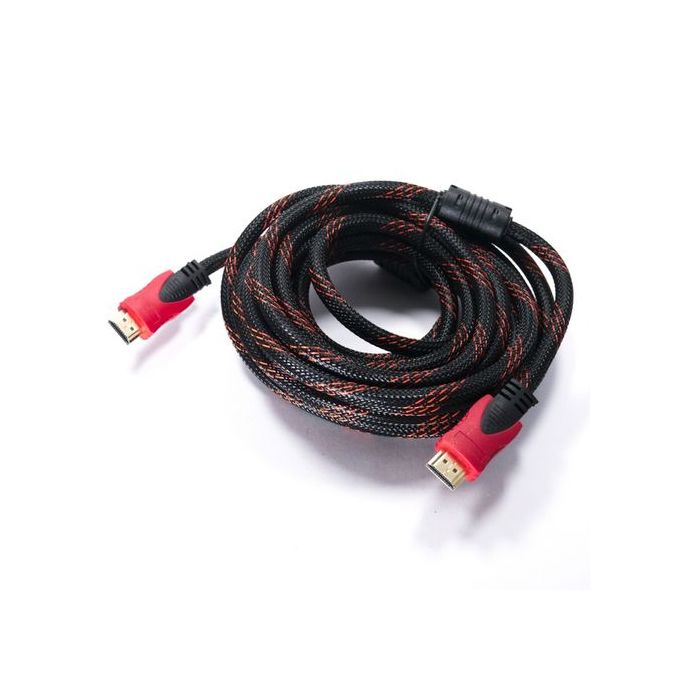 Câble Hdmi - Noir rouge - Blindé - 5 Mètres prix tunisie 