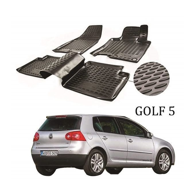 Volkswagen Golf 5 tapis de sol en Caoutchouc avec une collerette (4 pcs,  Polytep) – acheter dans la boutique en ligne