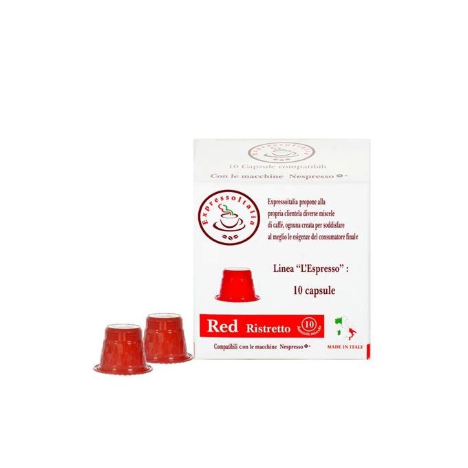 Expresso Italia Boite de 10 capsules Red - compatible NESPRESSO intensité 10 image 0