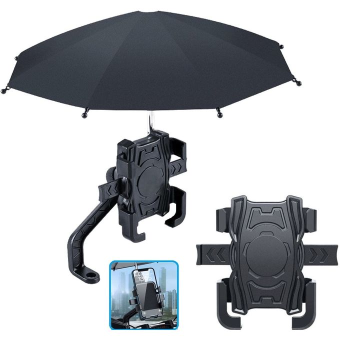 Support de téléphone portable pour voiture, mini parasol étanche