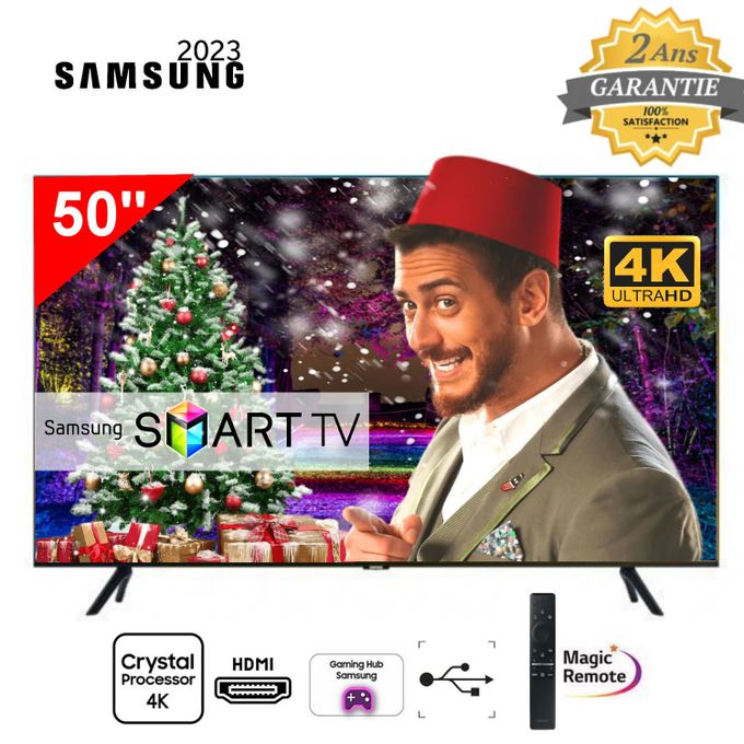 Samsung Téléviseur 50" - CU7000 Crystal UHD 4K Smart TV - Noir - Garantie 2 ans image 0