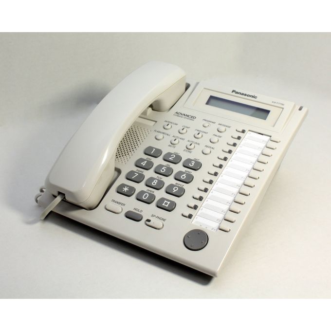 Téléphone fixe filaire Panasonic KX-T7730X avec répondeur pour lignes PABX  uniquement