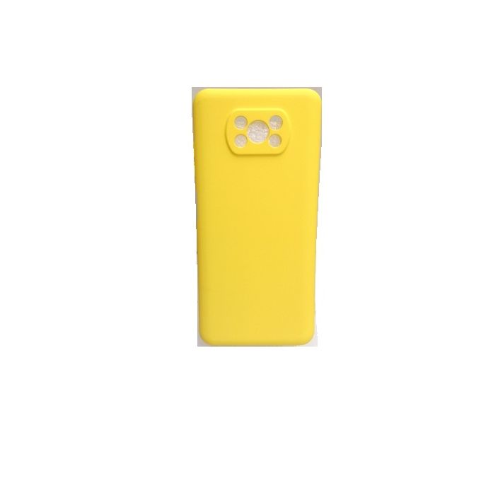 Etui en silicone compatible avec Redmi Poco X3 Pro/X3 - Jaune image 0