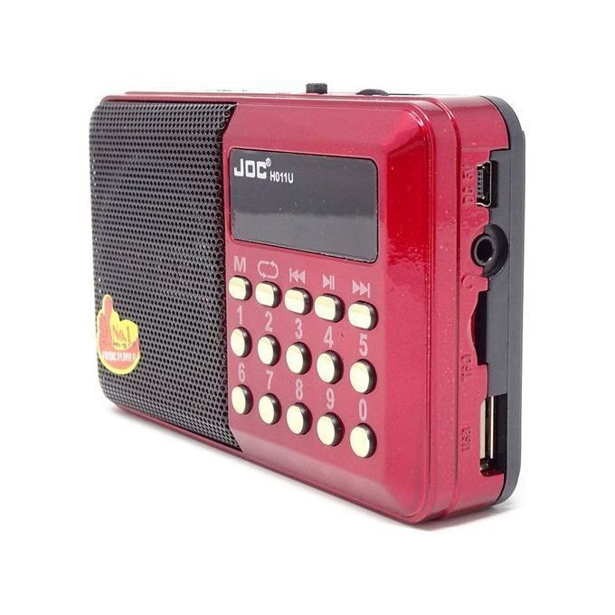 Joc Mini Radio FM Bluetooth avec Fonctions jack Carte SD Clé USB à