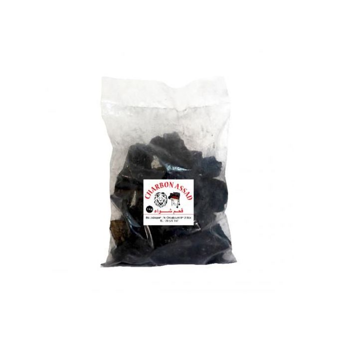 charbon ASSAD Charbon de bois naturel barbecue Assad - 1kg - Noir image 0