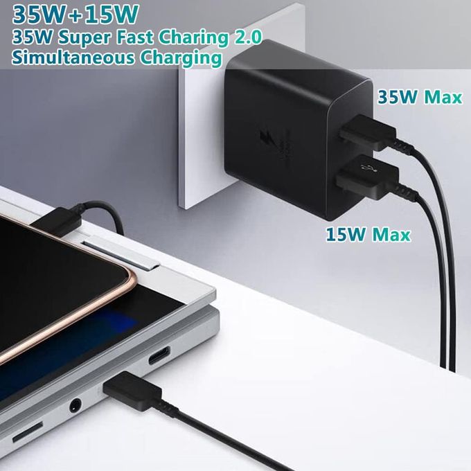 15W Chargeur USB Rapide pour Samsung, 2 Paquets Chargeur Portable