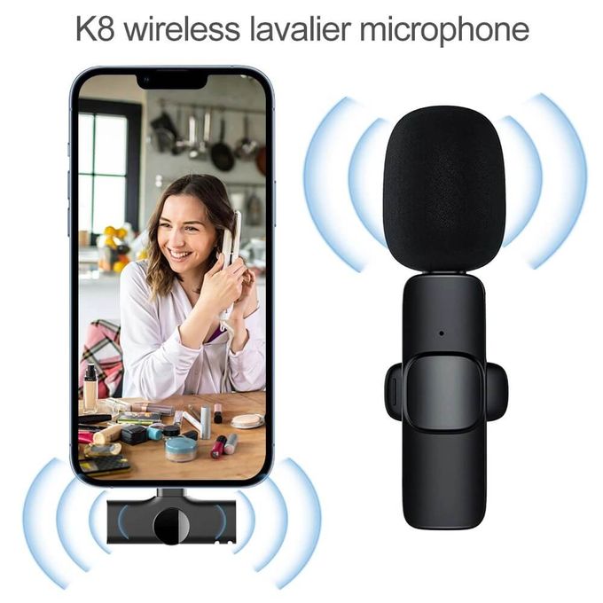 Generic - Microphone Lavalier Sans Fil Enregistrement Audio Vidéo