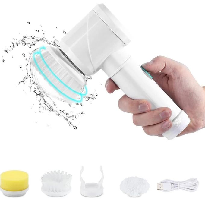 Brosse magique 5 en 1, électrique multifonctionnelle avec 2 têtes de brosse image 0