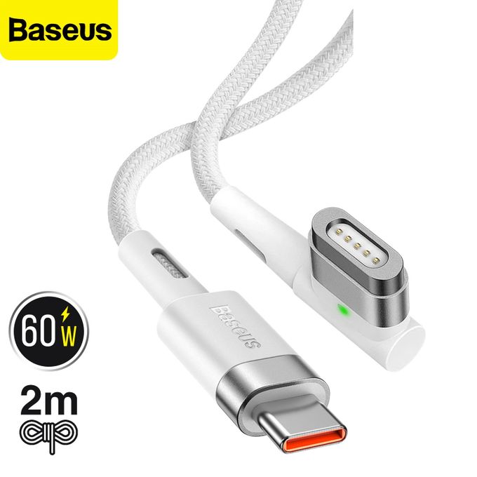 Câble chargeur magnétique USB C, Charge ultra rapide jusqu'à 60W
