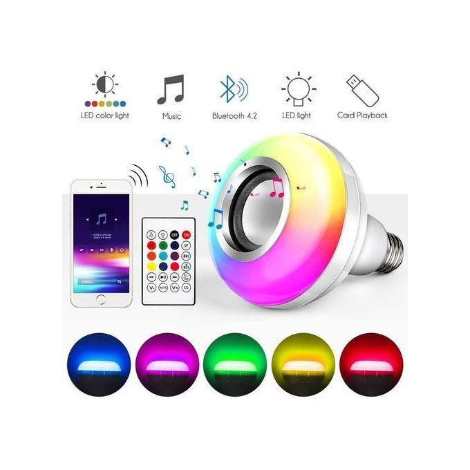 Sans Marque Pack de 2 Lampes LED - RGB - E27 à prix pas cher