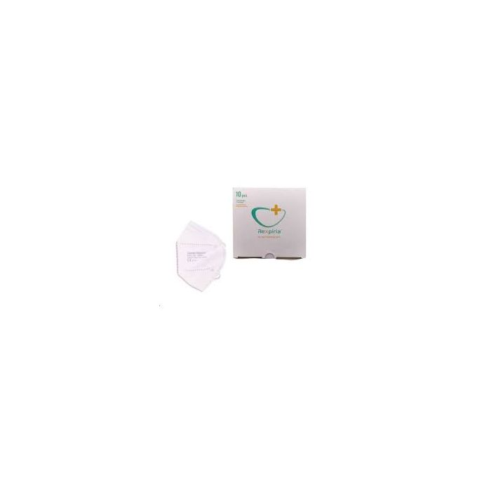Rexpiria Masque de protection - Respiratoire - FFP2-KN95 - Pack de 10 + 04 ATTACHES image 0