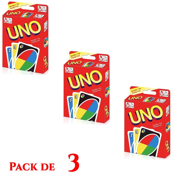 Pack de 3 ( Jeux De carte Uno ) image 0