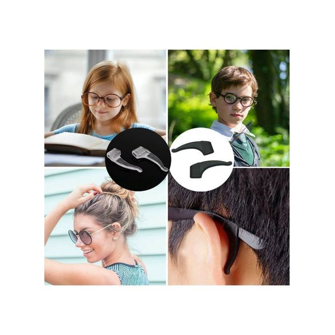 BAZA-Ness - Crochet Anti-glisse pour les lunettes - Noir