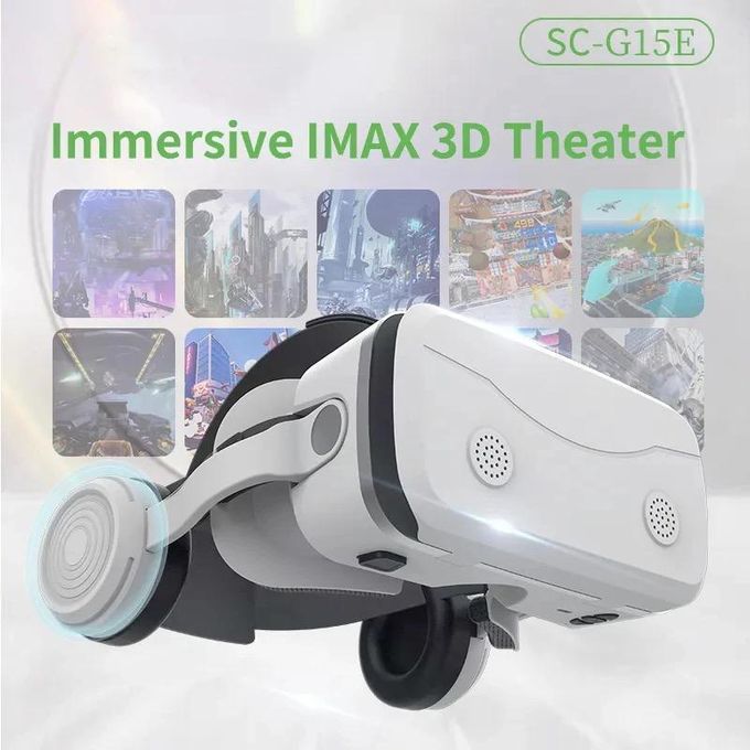 Slide  #1 VR SHINECON Lunettes de réalité virtuelle 3d, avec casque, pour téléphone portable de 4.5 à 7.0 pouces