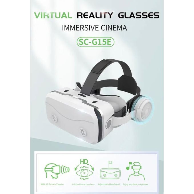 Slide  #6 VR SHINECON Lunettes de réalité virtuelle 3d, avec casque, pour téléphone portable de 4.5 à 7.0 pouces