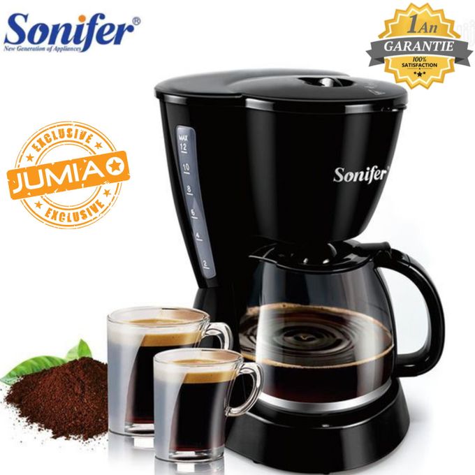 Sonifer Machine a Café - Filtre - SF-3533 - 6 Tasses - Noir